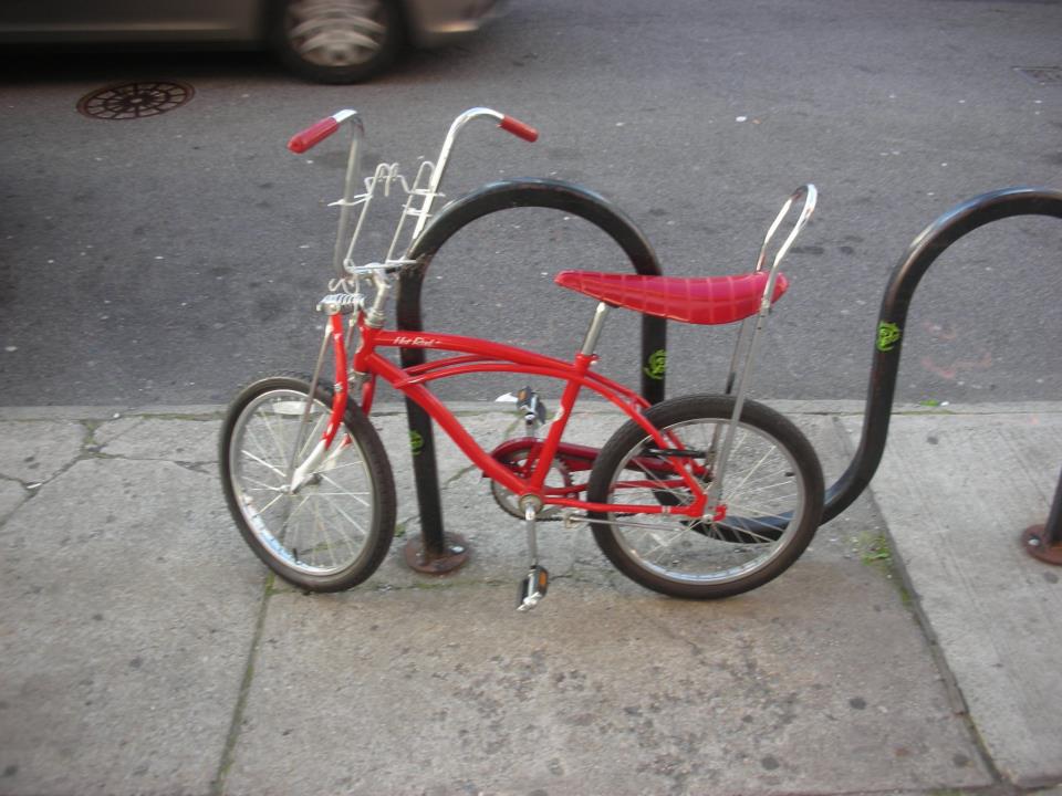 New York Design, Vintage children's bike on Manhattan street